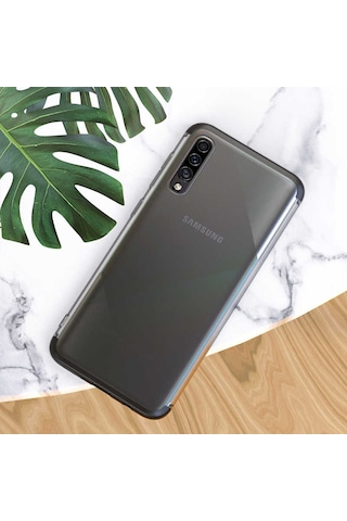 Samsung Uyumlu Galaxy A30s Kılıf Zore Nili Kapak Siyah
