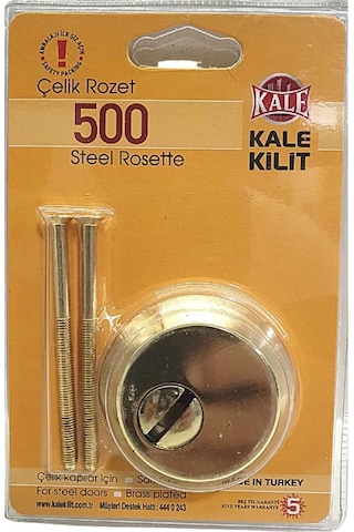 Kale 500 Sarı Çelik Kapı Rozeti