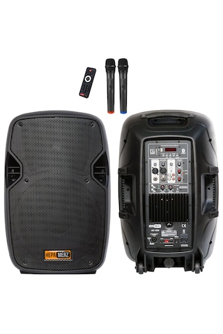 Hs-1500a Mikrofonlu Taşınabilir Portatif Ses Sistemi 12" 1500w