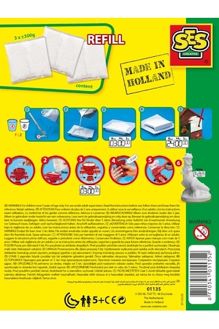 Ses Creative Kalıba Dök Ve Boya - Yedek Alçı 900gr