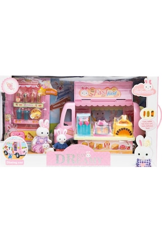 Bay Dreamy Mini Tavşan- Fast Food Karavanı Oyun Se