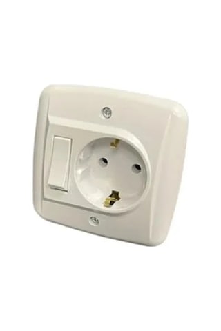 Anahtarlı Topraklı Priz İle Güvenli Banyo Kullanımı 000543