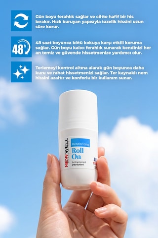 Deodorizing Roll On Terleme Önleyici Koltuk Altı Roll On Mavi 75 Ml