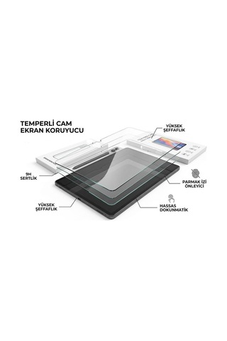 Honor X8a İle Uyumlu Tablet Temperli Cam Ekran Koruyucu Kırılmaz Cam Koruma Tbk-01