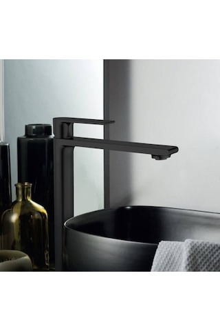 Fontana - Yüksek Tip Lavabo Bataryası Siyah Outlet - Fm-2325- Diğer
