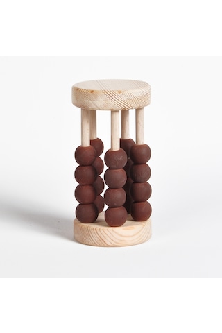 Montessori Ahşap Silindir Abaküs:zeka Ve Renk Geliştirici Oyuncak