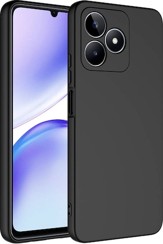 Noktaks - Realme Note 50 Uyumlu - Kılıf İçi Kadife Koruyucu Mara Lansman Kapak - Siyah