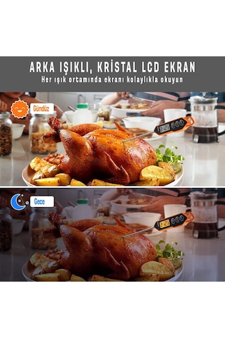 ThermoPro TP01H Işıklı Daldırma/Saplama Gıda Pişirme Termometresi - T07595