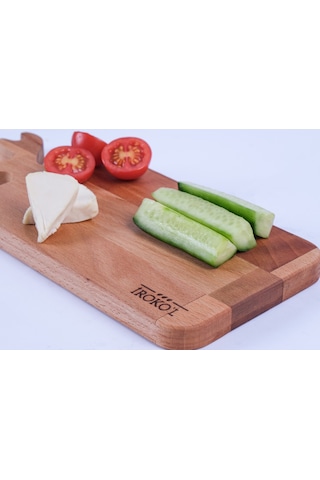 İroko L Doğal Kayın Ahşap Balık Şekilli Kesme Tahtası 30x13,5 Cm Premium El Yapımı, Mutfak Tahtası Ahşap