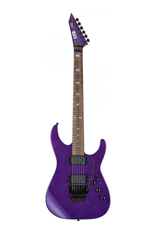 Esp Ltd Lkh602psp Kirk Hammett Kh-602 Purple Sparkle Elektro Gitar Neck-thru Sap-gövde Birleşik Yapı, Emg Bone Breaker Manyetikler, Floyd Rose 1000 Tremolo Sistemi
