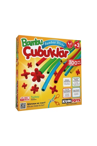 5462 Kumtoys. Bambu Çubuklar - 300 Parça / +3 Yaş