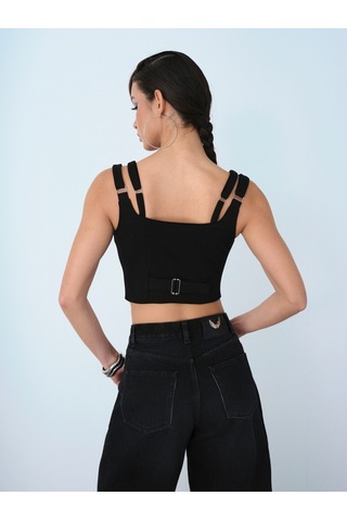 Slim Fit Kadın Büstiyer Siyah