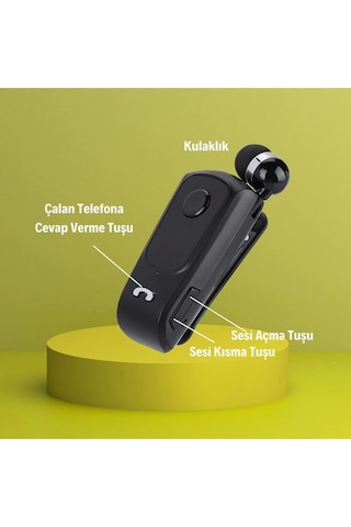 Telefon Bağlantılı Makaralı Kulaklıklı Bluetooth Kulaklık