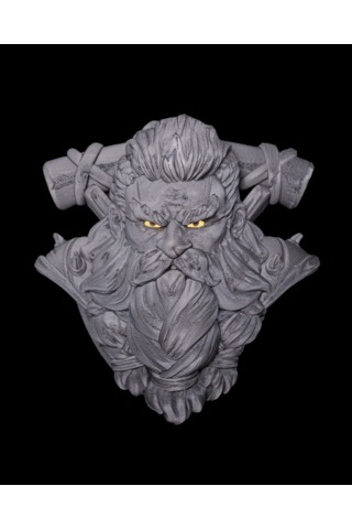 Glow Smith Duvar Büstü Gri