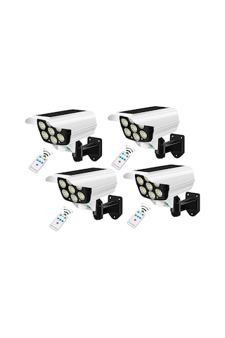 4 Adet Kamera Led Güneş Enerjili Hareket Sensörlü Solar Aydınlatm