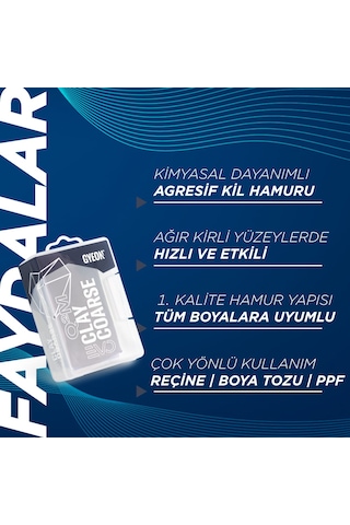 Gyeon Q²m Clay Coarse Evo Agresif Yüzey Temizleyici Kil Hamuru -