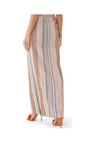 Missoni Simli Triko Maxi Etek - Pembe
