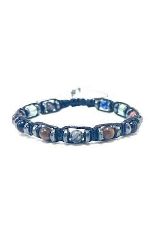 Sertifikalı Erkek Başarı Doğal Taş Erkek Bileklik Ayarlanabiilir Ölçü Çok Renkli