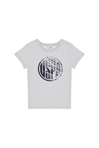 U.S. Polo Assn. Erkek Çocuk Açık Gri Basic Bisiklet Yaka Tişört 50306514-VR001