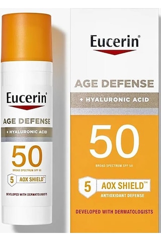 Eucerin Age Defense + Hyaluronic Acid SPF50 Yüz İçin Güneş Koruyucu Losyon 75 ML