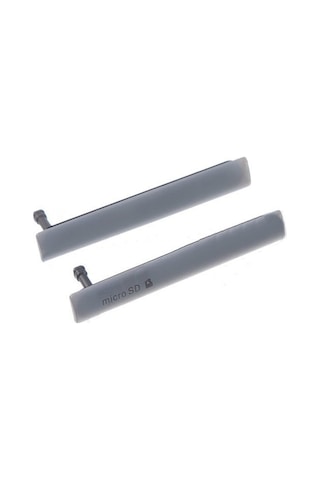 Gmr Sony Xperia Z3 Mini Sd Ve Usb Kart Kapağı Tıpa Set Gri