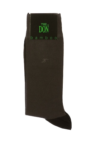 The Don Gri-Siyah Renk Erkek Bambu Çorap