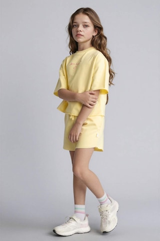 Defacto Sweatshirt Kumaşı 2li Takım Kız Çocuk H5745a826smyl127 Sarı-yl127