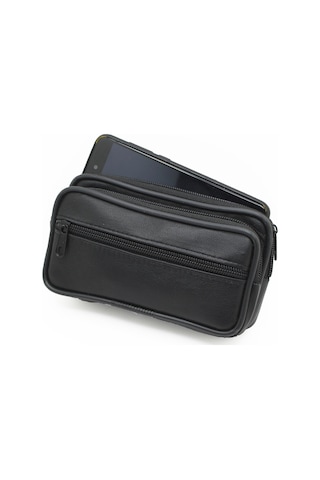 PENTA POLO HAKİKİ DERİ ÇİFT GÖZLÜ BÜYÜK BEL KEMER ÇANTASI