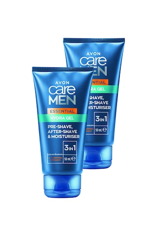 Care Men Essential 3'ü 1 Arada Tıraş Öncesi Ve Sonrası Nemlendirici Jel 50 Ml. İkili Paket
