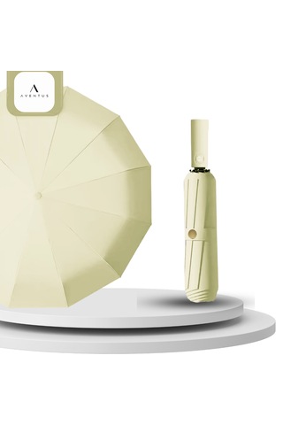 Aventus Umbrella Aventus 12tellı Uv Korumalı Extra Büyük Çaplı Şemsiye Krem