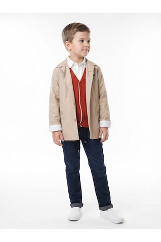 Xo Kids Erkek Çocuk 4lu Alt Üst Takım 6-9 Yaş 13219 Bej