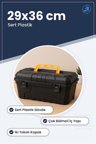 Takım Çantası " Klasik 29x36 Cm Sert Plastik Avadanlık Kutusu Tor