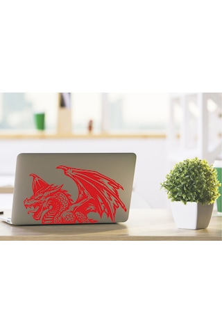 Ejderha Sticker - Araba Oto Motosiklet Karavan Cam Araç Sticker - 00232 60X34 Cm