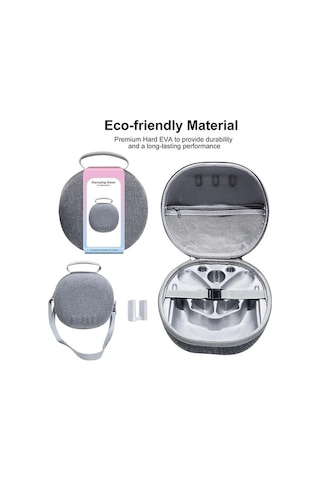 Mufunye Oculus Quest 3 Vr İçin Taşınabilir Korumalı Çantası - Elden Tutuşlu Ve Çapraz Askılı Tasarım, Kolay Taşıma Ve Güvenli Saklama