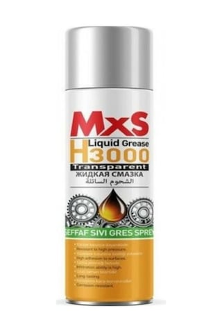 Mxs Güçlü Formül H3000 Şeffaf Sıvı Gres Sprey 200 ML
