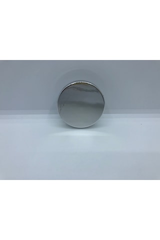 Plastik, 55 Mm Çapında Sade Ve Şık Dolap, Kitaplık, Mobilya Düğme Kulpu 5 Adet Krom Kaplama