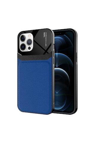 Apple Uyumlu iPhone 12 Pro Max Kilif ?Deri Görünümlü Emiks Kapak 498705184
