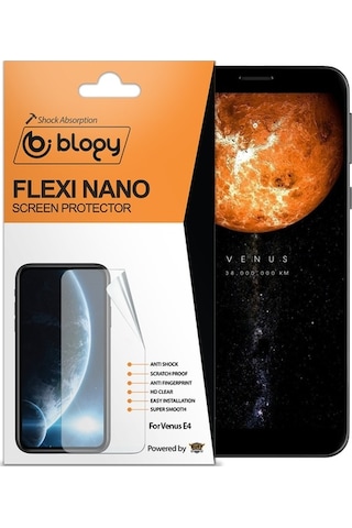 Blogy Venus E4 İle Uyumlu Flexi Nano Ekran Koruyucu