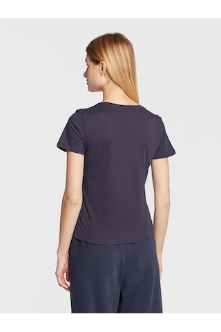 Tommy Hilfiger Tommy Hılfıger Kadın T-shırt Dw0dw14617-c87 Lacivert