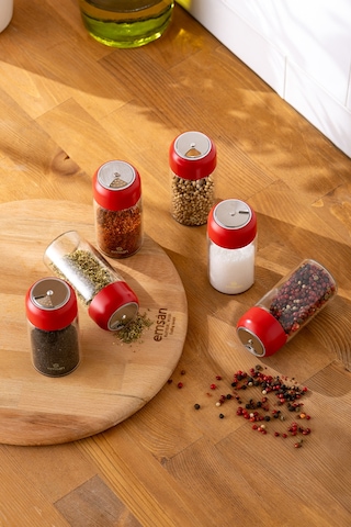 Emsan Simple 6 Parça Baharatlık Kırmızı