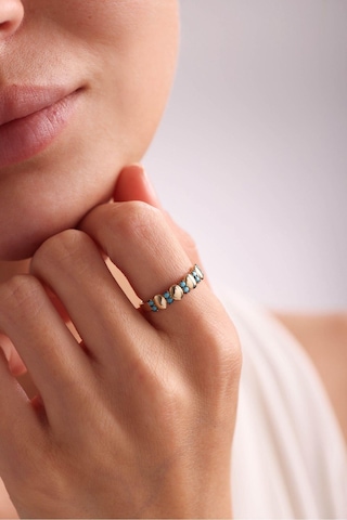 Gianfranco Mavi Taşlı Antique Yüzük