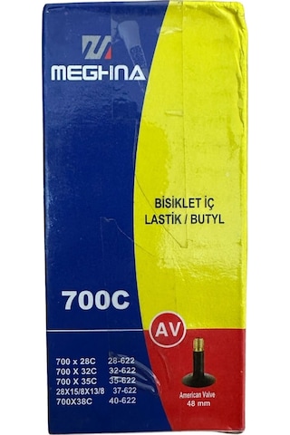 700 X 28 / 38c A/v Butyl İç Lastik 48mm Kutulu - Meghna
