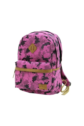 Cambridge Polo Club Kamuflaj Desen Sırt Çantası Plcan1763 Pembe