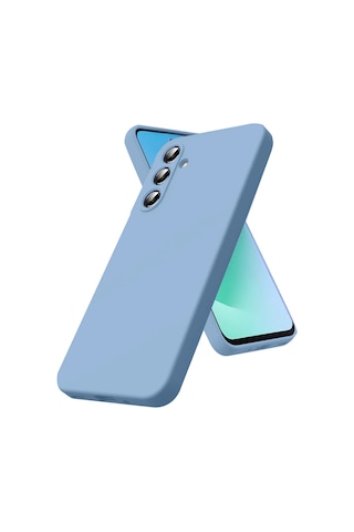 Galaxy Uyumlu S25 Fe Kılıf Biye Yumuşak Silikon Case Mavi
