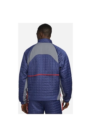 Nike Air Jordan Clot Woven Full Zip Ceket Lacivert Kırmızı Dj9742-414 Mavi