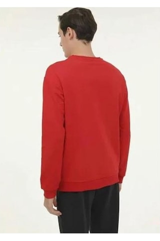 Lumberjack 4w Mb Sn75 C Neck Sw 4pr Erkek Sweat A101813212 Kırmızı Kırmızı