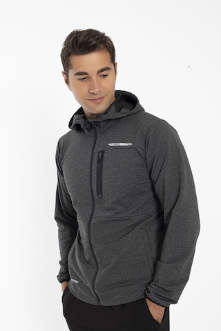 Crozwise Pamuklu Kapşonlu Erkek Sweatshirt Antrasit
