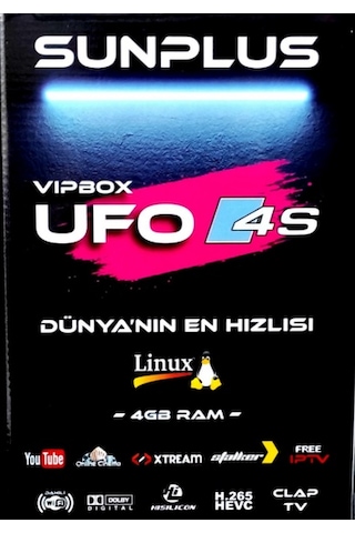 Sunplus Vipbox Ufo 4S Uydu Alıcısı Sunplus Vipbox Ufo 4S Uydu Alıcısı