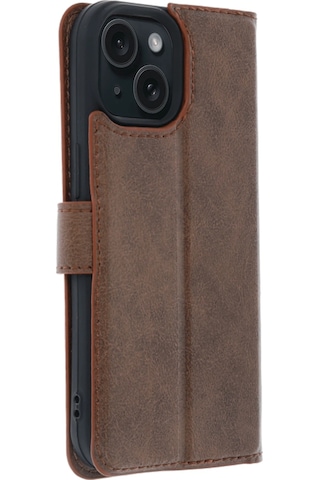 Newface - 403 - Apple Apple iPhone Uyumlu 15 Trend S Plus Kapaklı Kılıf - Glblseme - - Taba