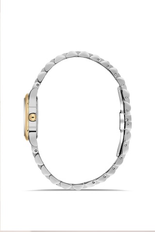Ferro Fl40170a-d Quartz Çelik Gri Sarı 22 Mm Kadın Kol Saati